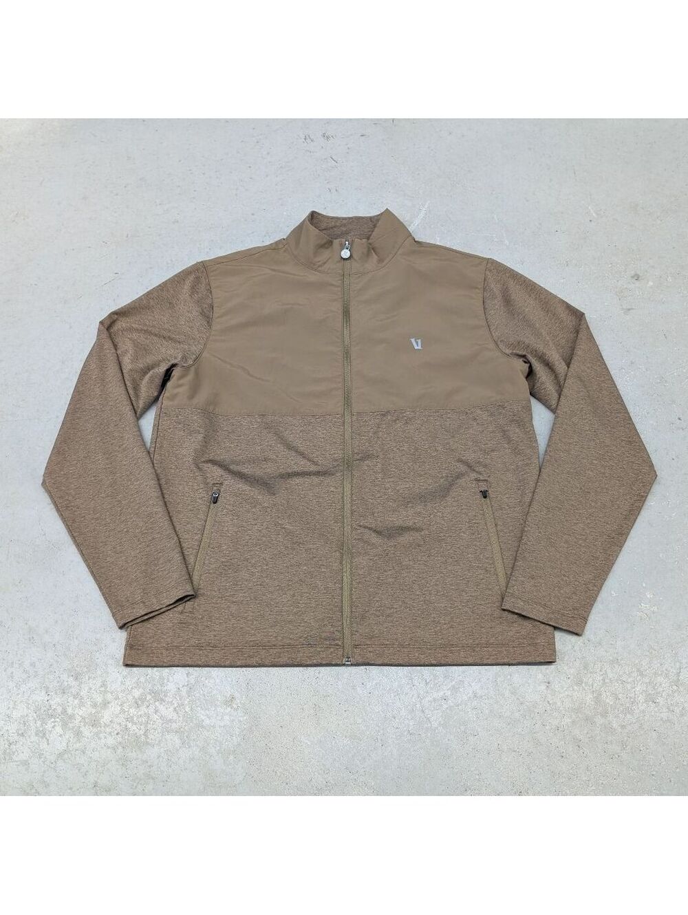Vuori Sunday Element Track Jacket Pecan Heather